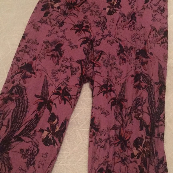 Purple Floral Jumpsuit - Picture 5 of 7